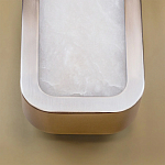 Бра в металлическом корпусе с рассеивателем из бежевого алебастра Cryptocrystalline Stone варинант исполнения - 4 | Loft Concept в Краснодаре