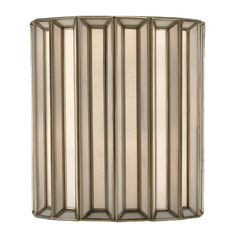 Бра настенное с фактурным каркасом Soft Glow Lamps Молочный Латунь в Краснодаре | Loft Concept 