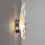 Бра с рельефным волнообразным стеклянным плафоном и вставкой из мрамора Liquid Stone варинант исполнения - 7 | Loft Concept в Краснодаре