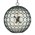 Люстра в форме шара из круглых декоративных элементов Circle of Light варинант исполнения - 1 | Loft Concept в Краснодаре