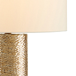 Настольная лампа золотая с цилиндрическим абажуром Golden Mosaic варинант исполнения - 1 | Loft Concept в Краснодаре