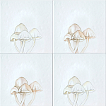 Плитка с узором Поганки варинант исполнения - 1 | Loft Concept в Краснодаре