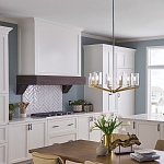 Люстра с 6-ю прозрачными цилиндрическими плафонами Kichler варинант исполнения - 6 | Loft Concept в Краснодаре