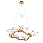 Люстра подвесная с прозрачными стеклянными птичками на ветвях Диаметр 100 см Serip Voa варинант исполнения - 4 | Loft Concept в Краснодаре