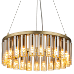 Люстра со стеклянными цилиндрическими плафонами Luminous Cylinders Amber Round варинант исполнения - 1 | Loft Concept в Краснодаре