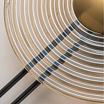 Бра с янтарным стеклянным диском и золотистыми акцентами Savio Glass Disc варинант исполнения - 4 | Loft Concept в Краснодаре