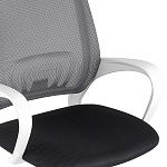 Офисное кресло с основанием из белого пластика Desk chairs Black варинант исполнения - 6 | Loft Concept в Краснодаре