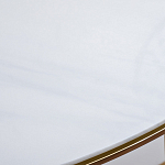 Консоль приставная полукруглая на основании золотого цвета Interior Accent варинант исполнения - 3 | Loft Concept в Краснодаре