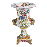 Ваза из фарфора с бронзовыми Овнами Bronze Aries варинант исполнения - 2 | Loft Concept в Краснодаре