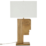 Настольная лампа с прямоугольным белым абажуром Skillful Face варинант исполнения - 5 | Loft Concept в Краснодаре