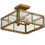 Потолочный светильник квадратный из толстого литого стекла Cast Glass варинант исполнения - 4 | Loft Concept в Краснодаре