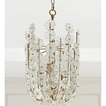 Подвесной светильник декорированный цветами из стекла Lightness of Flowers варинант исполнения - 3 | Loft Concept в Краснодаре