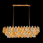 Люстра овальная с многослойными белыми и прозрачными подвесками Character Chandelier варинант исполнения - 1 | Loft Concept в Краснодаре