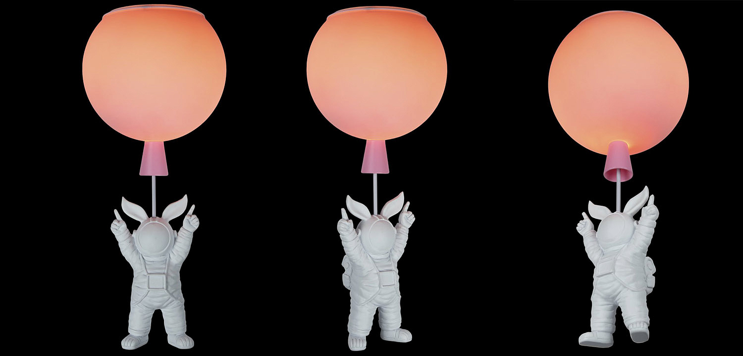 Потолочный светильник Cosmonaut pink ball Потолочный светильник Cosmonaut pink ball - Loft-Concept в Краснодаре