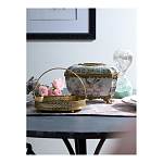 Блюдо фарфоровое с бронзовой ручкой Paradise Dish with Handle варинант исполнения - 2 | Loft Concept в Краснодаре