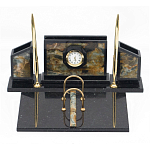 Настольный письменный набор из камня офиокальцит и змеевик Successful Leader варинант исполнения - 1 | Loft Concept в Краснодаре