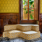 Дизайнерский модульный диван волнистой формы с цветным принтом Poltronova Superonda Sofa варинант исполнения - 23 | Loft Concept в Краснодаре