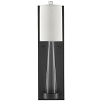 Бра на прозрачном штативе с тканевым абажуром в форме цилиндра Conciseness варинант исполнения - 4 | Loft Concept в Краснодаре