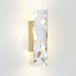 Бра с цилиндрическим белым бетонным плафоном Terrazzo Light варинант исполнения - 1 | Loft Concept в Краснодаре