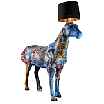 Большой Торшер Лошадь с ручной авторской росписью Feral Stallion варинант исполнения - 2 | Loft Concept в Краснодаре