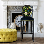 Барный стул из натурального бука с изображением птицы и цветов Blooming Birds варинант исполнения - 2 | Loft Concept в Краснодаре