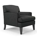 Мебельная ткань Шенилл черный цвет 138 см T4-35 варинант исполнения - 5 | Loft Concept в Краснодаре