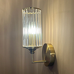 Бра с цилиндрическим рифленым стеклянным плафоном Jeanette варинант исполнения - 5 | Loft Concept в Краснодаре