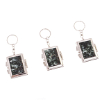 Зеркало брелок складное двухстороннее из натурального камня Серафинит Stone Mirrors варинант исполнения - 4 | Loft Concept в Краснодаре