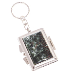 Зеркало брелок складное двухстороннее из натурального камня Серафинит Stone Mirrors варинант исполнения - 1 | Loft Concept в Краснодаре