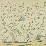 Обои ручная роспись Askew Verdigris  варинант исполнения - 4 | Loft Concept в Краснодаре