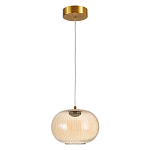 Подвесной светильник с янтарным рифленым стеклянным плафоном Ferm Living варинант исполнения - 2 | Loft Concept в Краснодаре