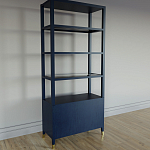 Стеллаж со стеклянными полками Elsa Dreams Blue варинант исполнения - 7 | Loft Concept в Краснодаре