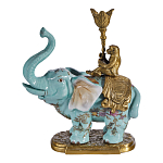 Подсвечник в виде слона из фарфора с бронзовыми элементами Elephant in the Garden of Eden варинант исполнения - 1 | Loft Concept в Краснодаре