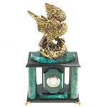 Часы настольные из натурального камня с декором в виде орла Eagle Stone Clock варинант исполнения - 5 | Loft Concept в Краснодаре