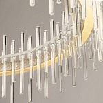 Люстра круглая с прозрачными стеклянными трубками 51 см Nembus варинант исполнения - 8 | Loft Concept в Краснодаре