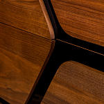 Высокий комод с узором из шпона на фасаде Sahara варинант исполнения - 5 | Loft Concept в Краснодаре