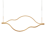 Подвесной светильник волнообразный изогнутый на двух тросах 103 см Spiral Lighting варинант исполнения - 1 | Loft Concept в Краснодаре