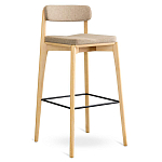 Барный стул из массива ясеня Elegant Ash Shape варинант исполнения - 3 | Loft Concept в Краснодаре