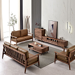 Тумба под телевизориз массива дерева TV Stand made of Walnut Wood варинант исполнения - 4 | Loft Concept в Краснодаре