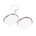 Зеркало брелок карманное двухстороннее из натурального камня Оникс Silver Stone Mirrors варинант исполнения - 3 | Loft Concept в Краснодаре