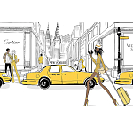 Megan Hess. New york: through a fashion eye варинант исполнения - 2 | Loft Concept в Краснодаре