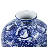Ваза из фарфора сине-белого цвета Blue & White Ornament  варинант исполнения - 2 | Loft Concept в Краснодаре