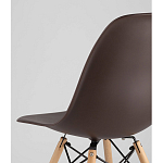 Пластиковый стул на ножках из массива бука Eames Brown варинант исполнения - 3 | Loft Concept в Краснодаре