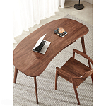 Стол рабочий округлой формы с ящиком  Working Moonnut Table варинант исполнения - 6 | Loft Concept в Краснодаре