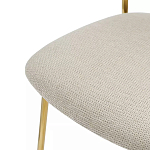 Стул барный широкой полукруглой спинкой на золотистых ножках Chair Smooth Shapes варинант исполнения - 5 | Loft Concept в Краснодаре