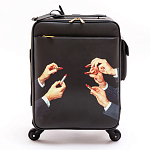Чемодан дорожный SELETTI Travel Kit Trolley Lipstick Black варинант исполнения - 1 | Loft Concept в Краснодаре