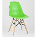Пластиковый стул на ножках из массива бука Eames Light Green варинант исполнения - 1 | Loft Concept в Краснодаре