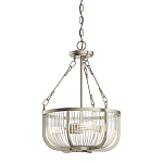 Люстра подвесная с чашеобразным плафоном из прозрачных стеклянных прутьев Kichler варинант исполнения - 1 | Loft Concept в Краснодаре