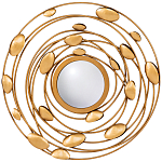 Зеркало в круглой раме украшенной раковинами с жемчугом Pearl in the Gleam варинант исполнения - 1 | Loft Concept в Краснодаре