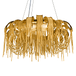 Люстра круглая подвесная с металлическими дугами и длинными цепочками 80 см Atlantis Chain варинант исполнения - 15 | Loft Concept в Краснодаре